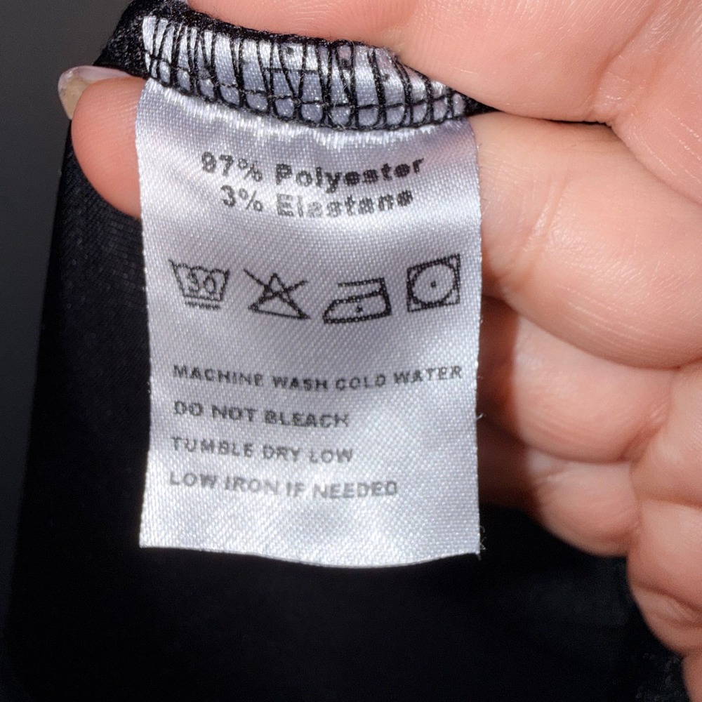 Brandy Melville Slip Dress Womens One Size Black Velvet Polyester Elastane - Picture 5 of 5